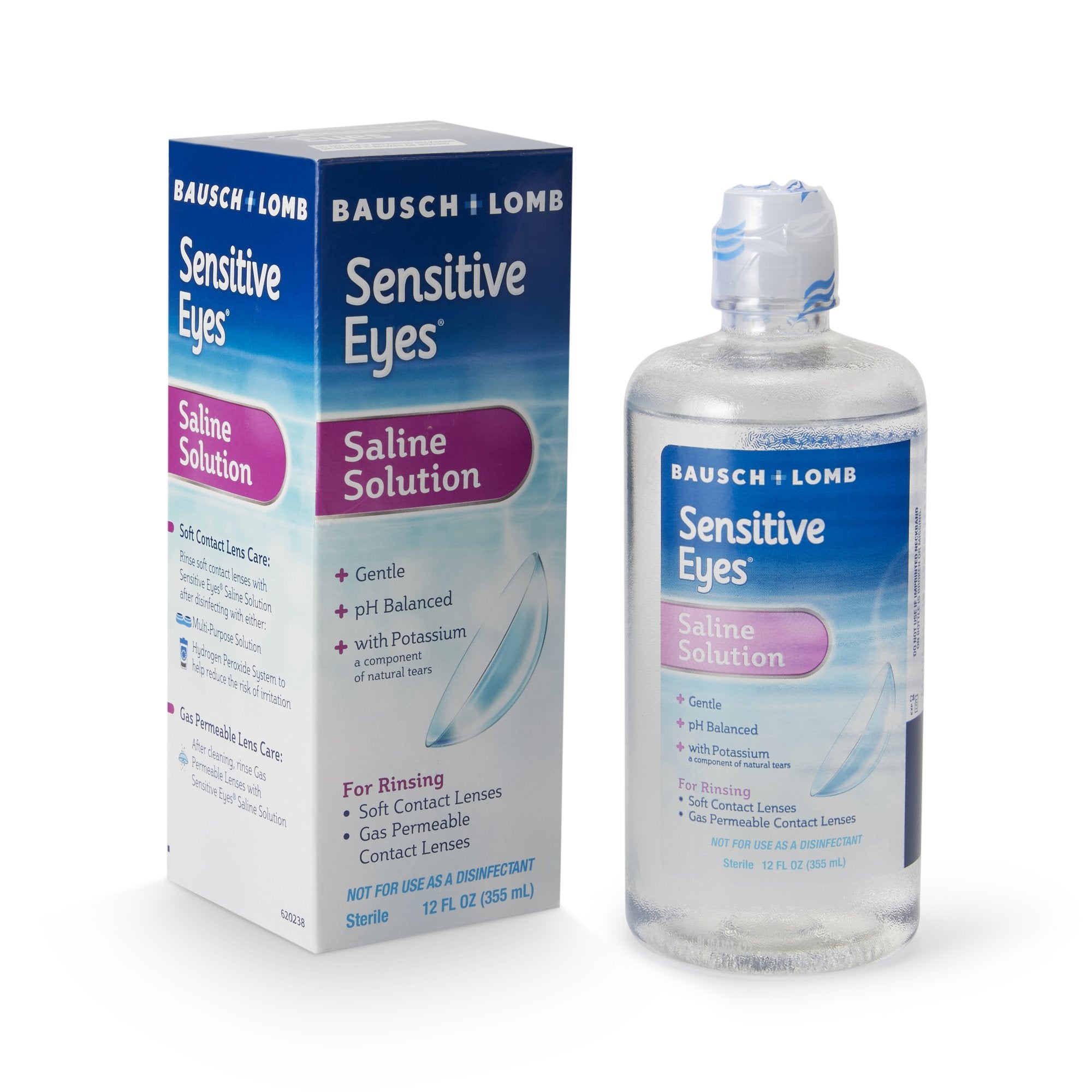 Contact Lens Solution Sensitive Eyes® Plus 12 oz. Solution