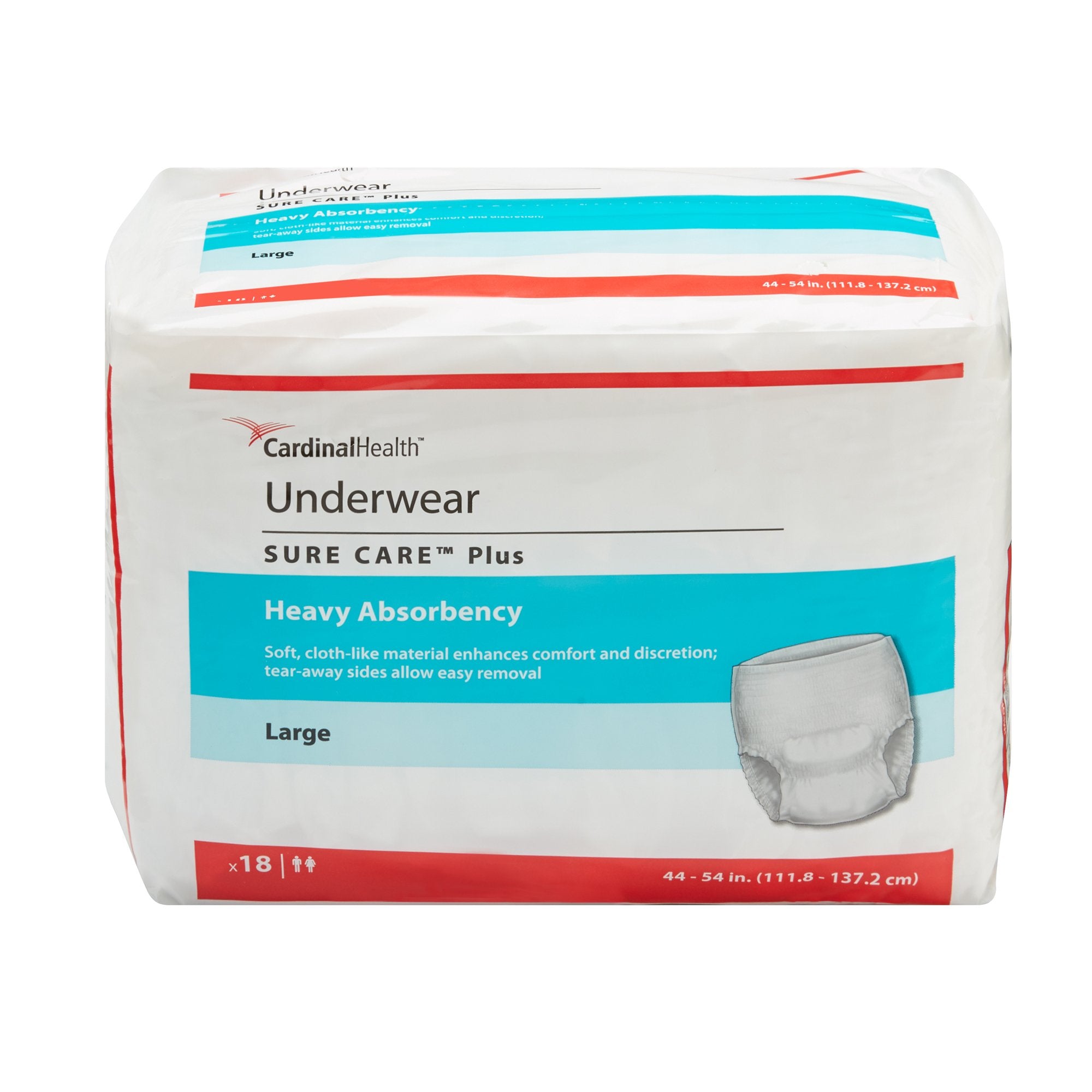 Unisex Adult Absorbent Sure Care™ Underwear (Large)