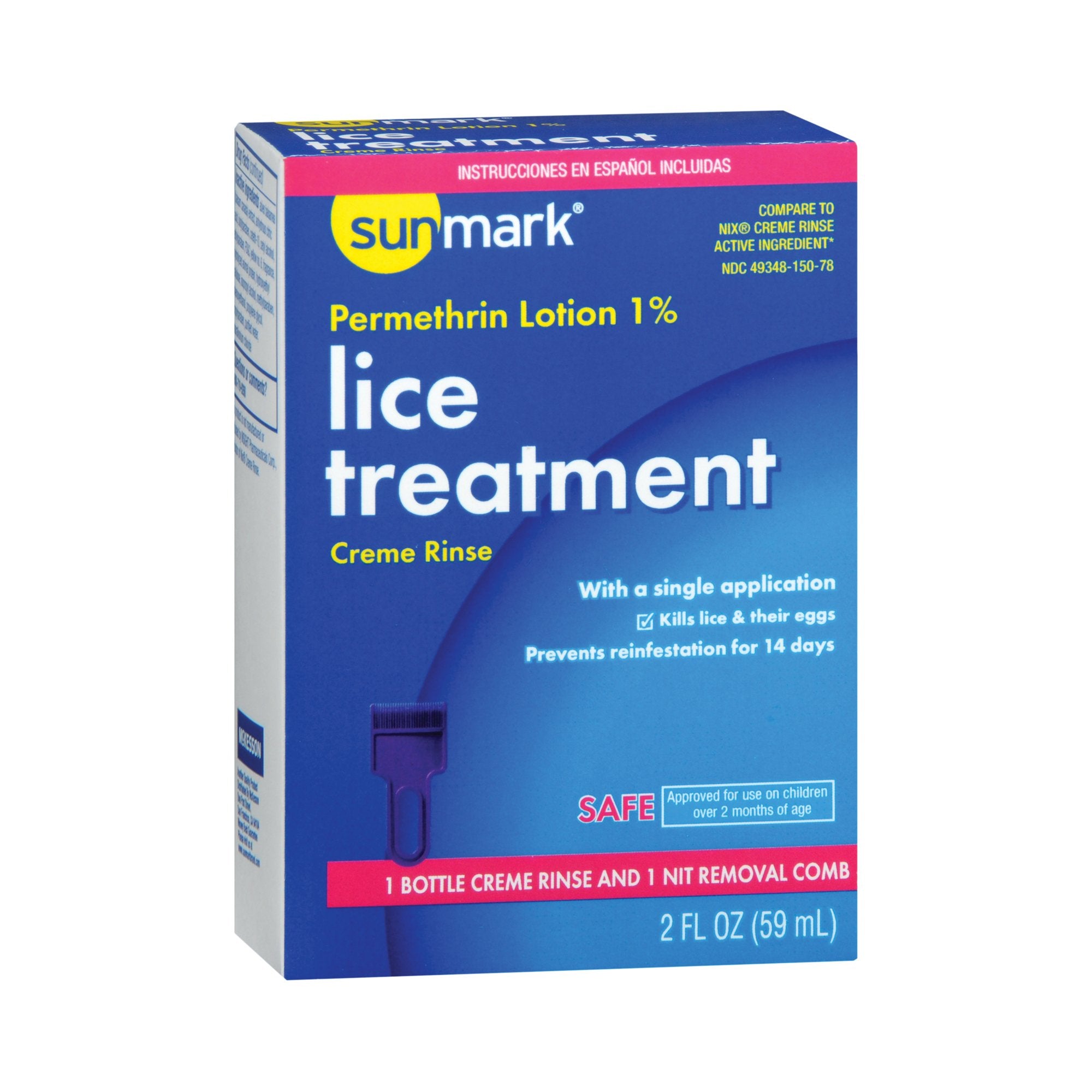 Lice Treatment Kit Sunmark® 2 oz. Bottle Scented