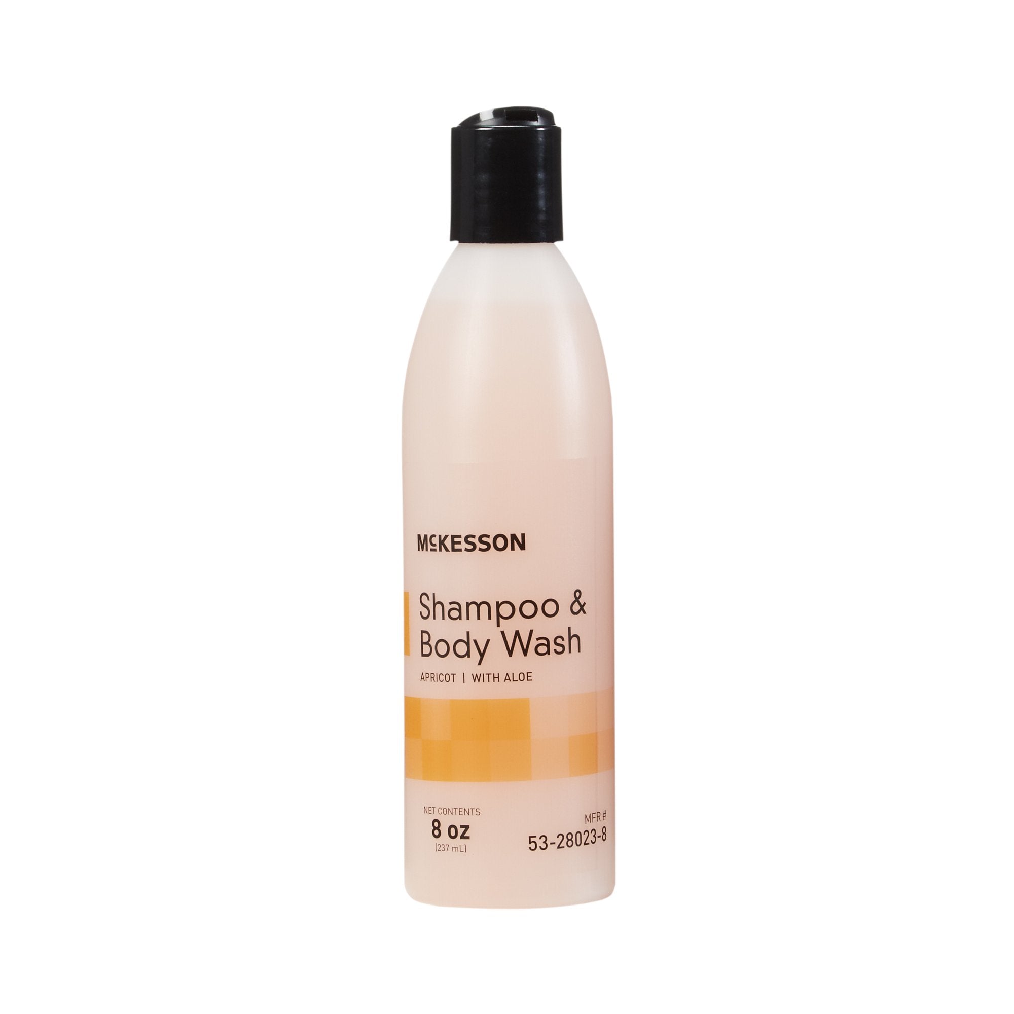 McKesson Shampoo and Body Wash 8 oz. Flip Top Bottle Apricot Scent