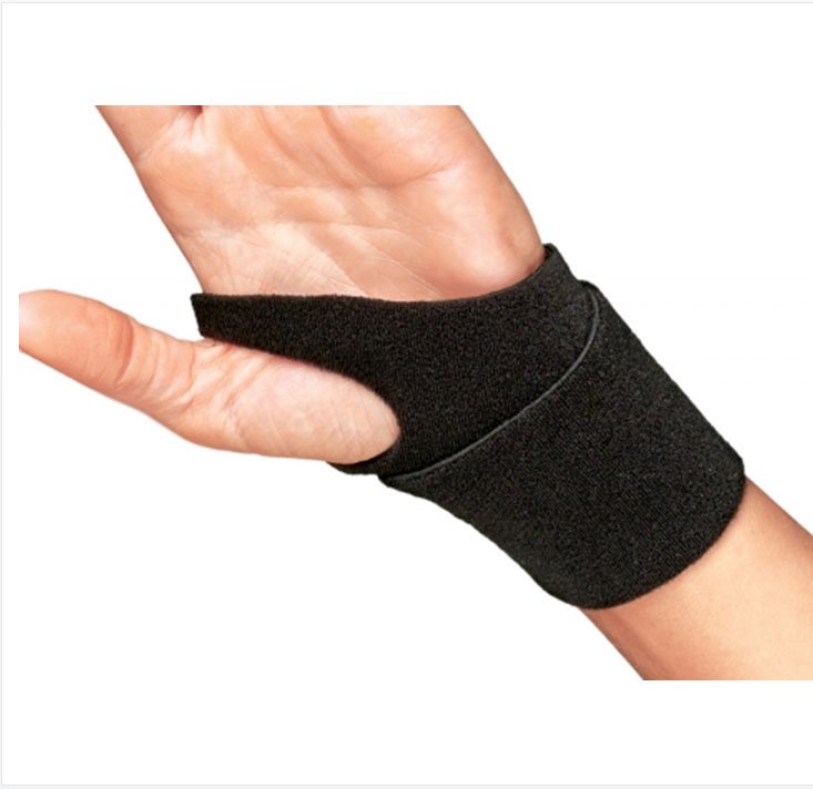 ProCare® Wraparound / Wristlet Nylon Left or Right Wrist Black Support