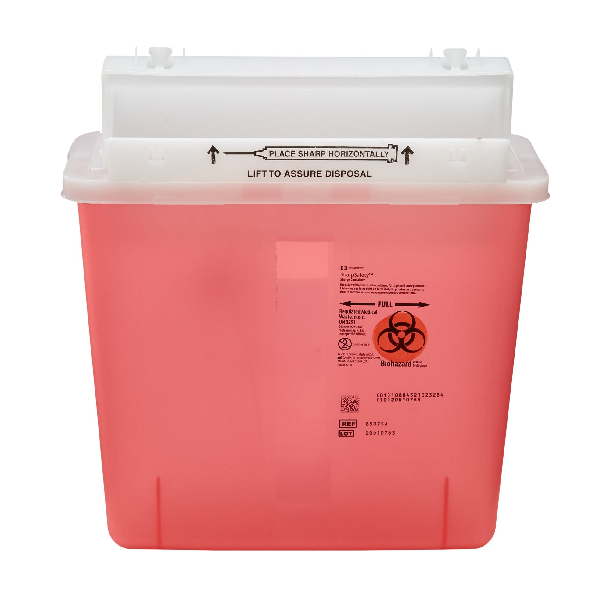 Sharps Container SharpStar™ In-Room™ Translucent Red Base