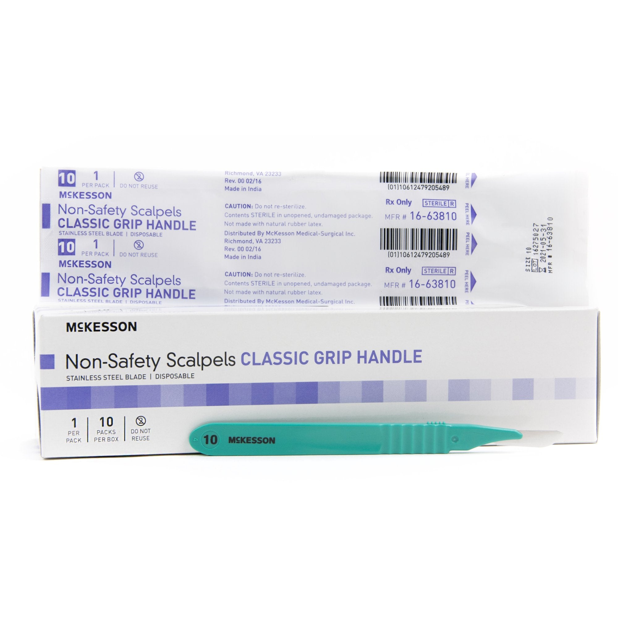 Disposable Scalpel No. 10 Stainless Steel- Sterile