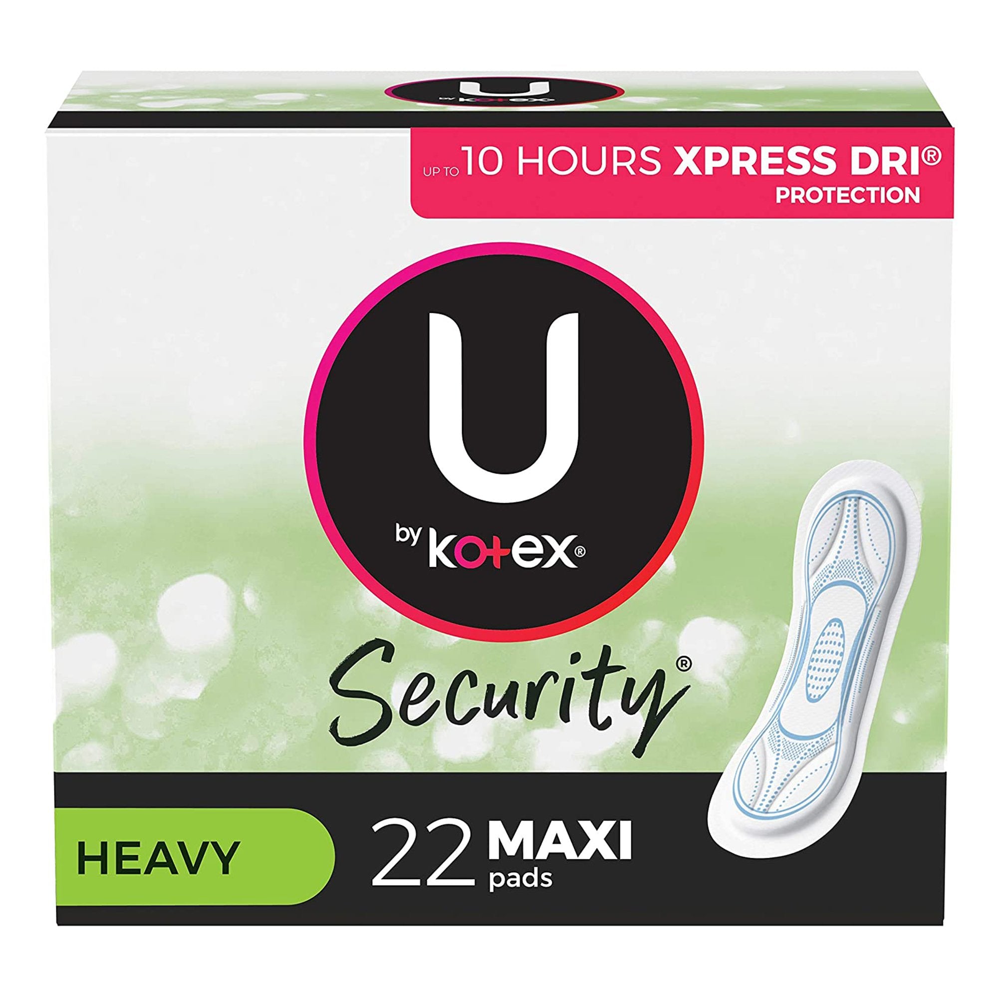 Feminine Pad U by Kotex® Maxi Super Absorbency- Case