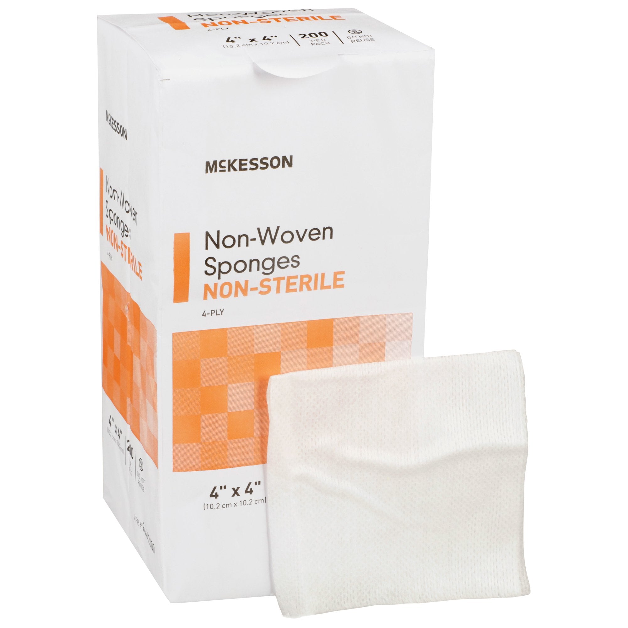 Nonwoven Sponge Polyester / Rayon 4-Ply 4 x 4 Inch Square