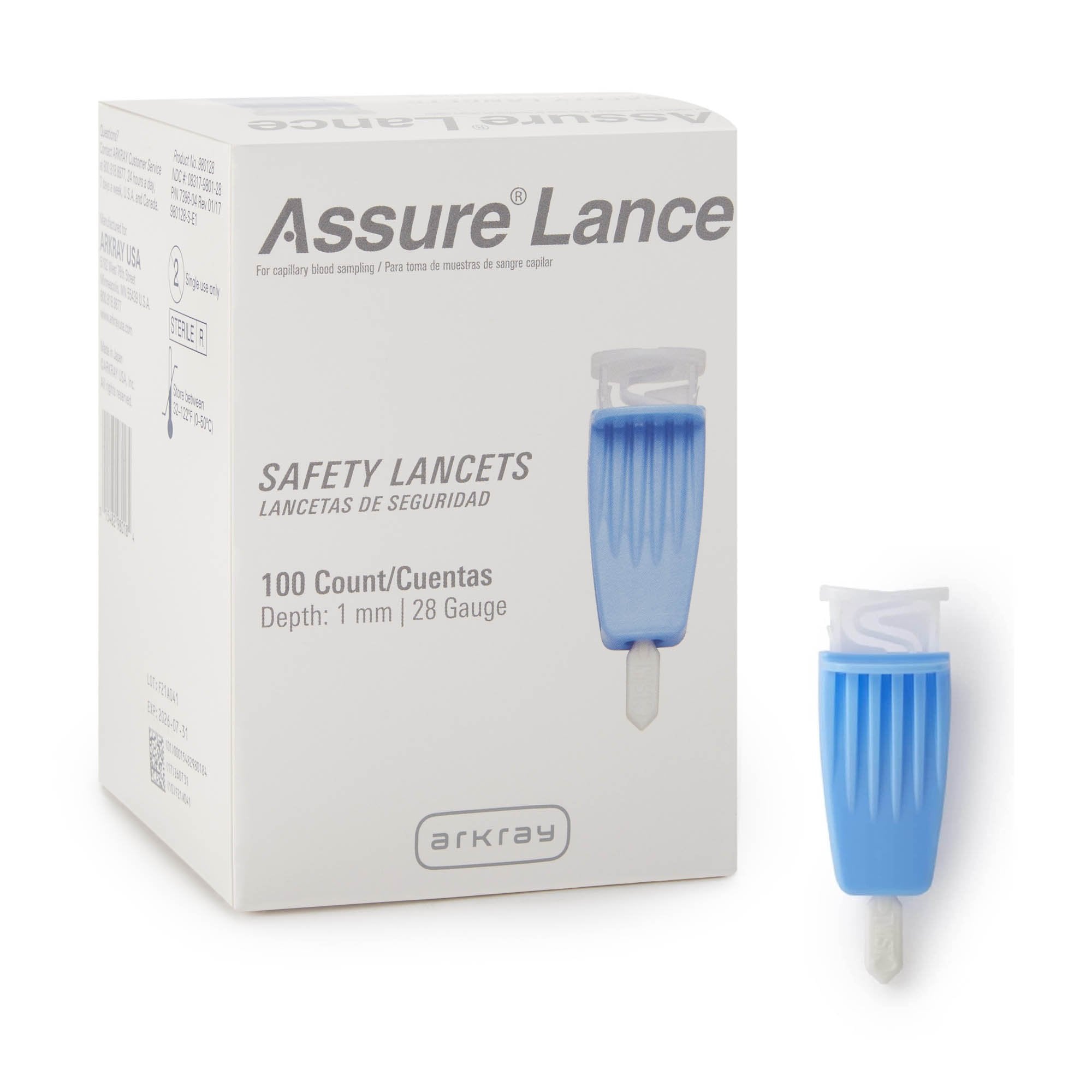 Assure® Safety Lancet 28 Gauge