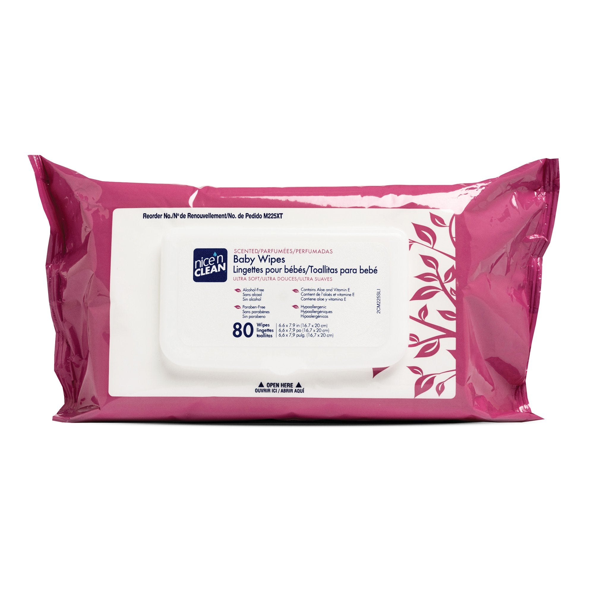 Baby Wipe Nice'n Clean® Soft Pack Aloe / Vitamin E Scented 80 Count