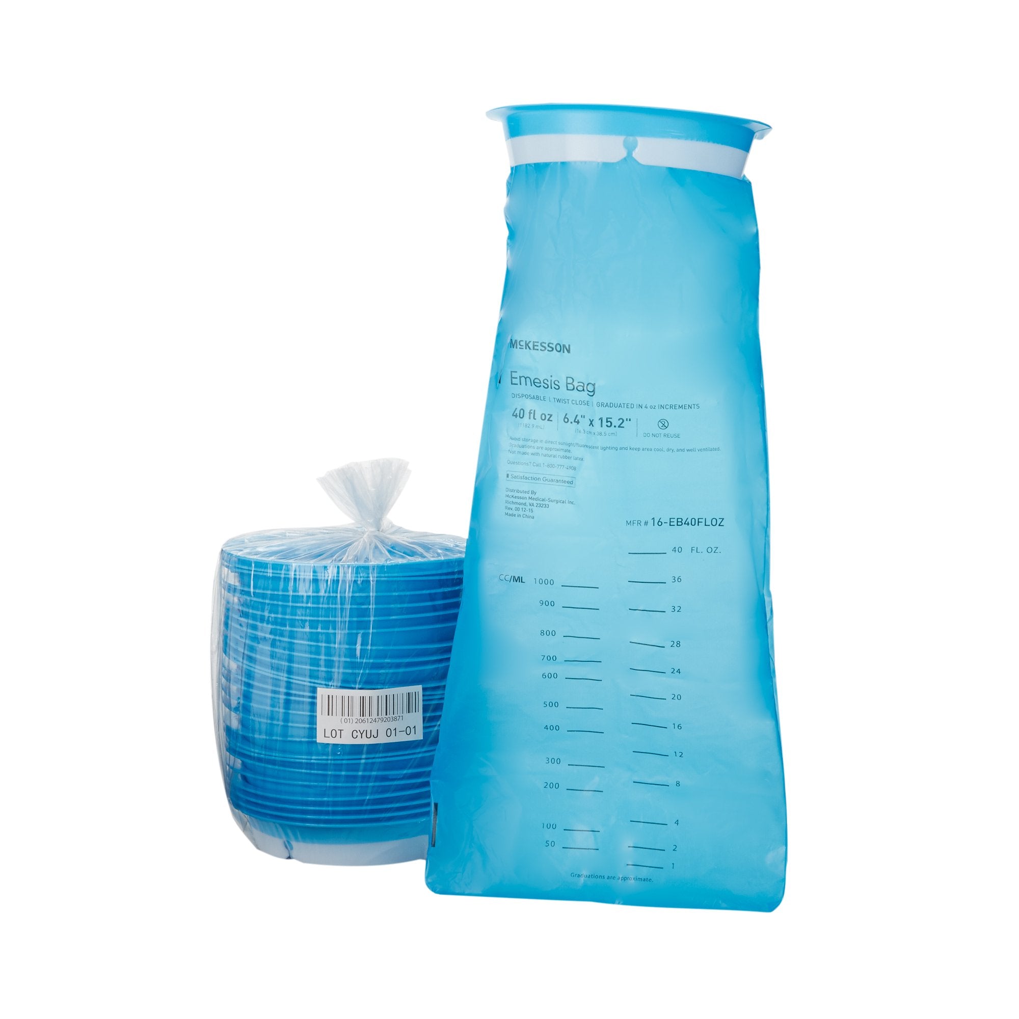 Emesis Bag McKesson 40 oz. Blue